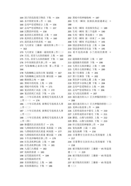 名侦探柯南op对应集数