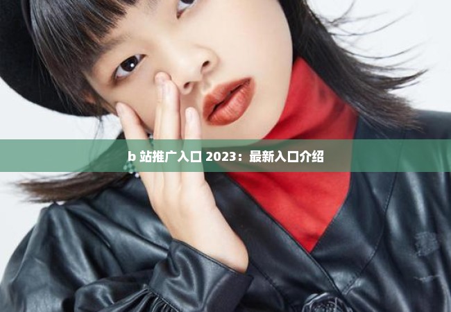 b 站推广入口 2023：最新入口介绍