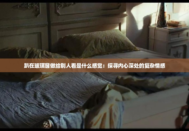 趴在玻璃窗做给别人看是什么感觉：探寻内心深处的复杂情感