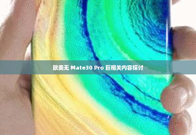 欧美无 Mate30 Pro 巨相关内容探讨