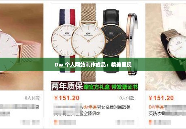 Dw 个人网站制作成品：精美呈现