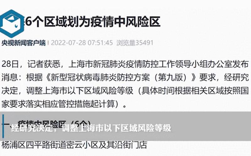 上海的疫情最新通报，5月21日上海6个中风险地区调为低风险APP