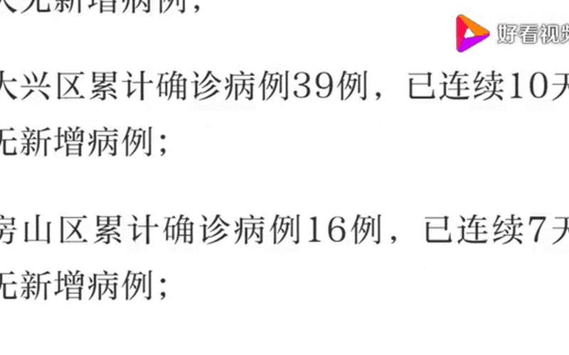 北京连续16天无本地确诊病例 北京已连续6天无新增报告确诊病例，北京两地调为中风险、北京中风险地区降至4个