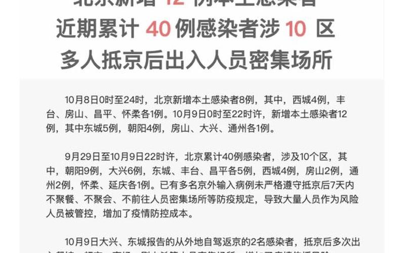 北京4天内新增10名本土感染者,他们都去过那里-，1月21日北京新增10例本土确诊病例,6例无症状感染者,